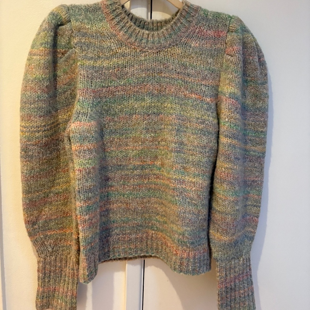 LoveShackFancy  puff sleeve sweater